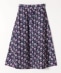 SHIPS any: Longchamp フラワー プリント ロング タック スカート