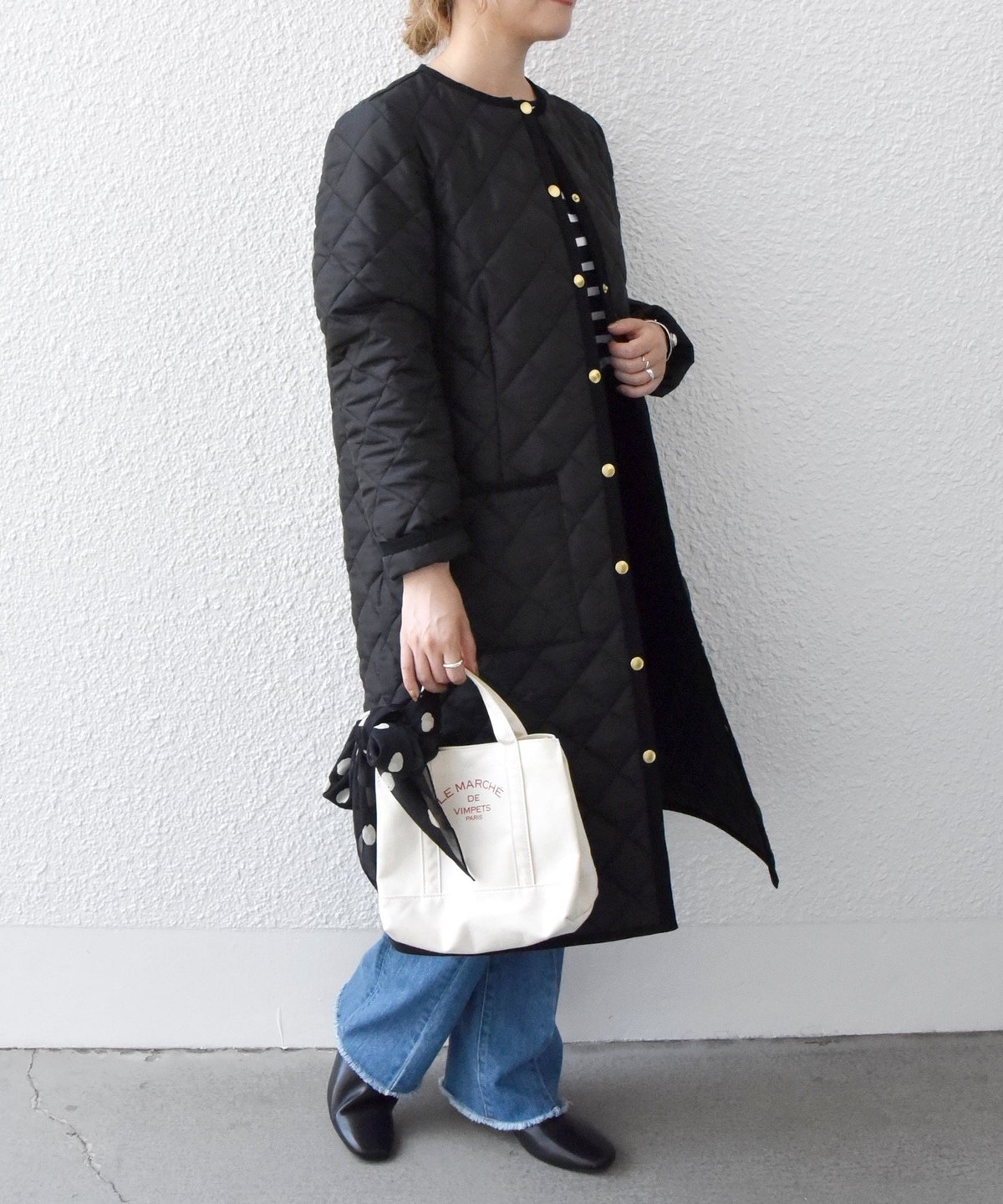 SHIPS any別注】Traditional Weatherwear: キルティング ロング コート