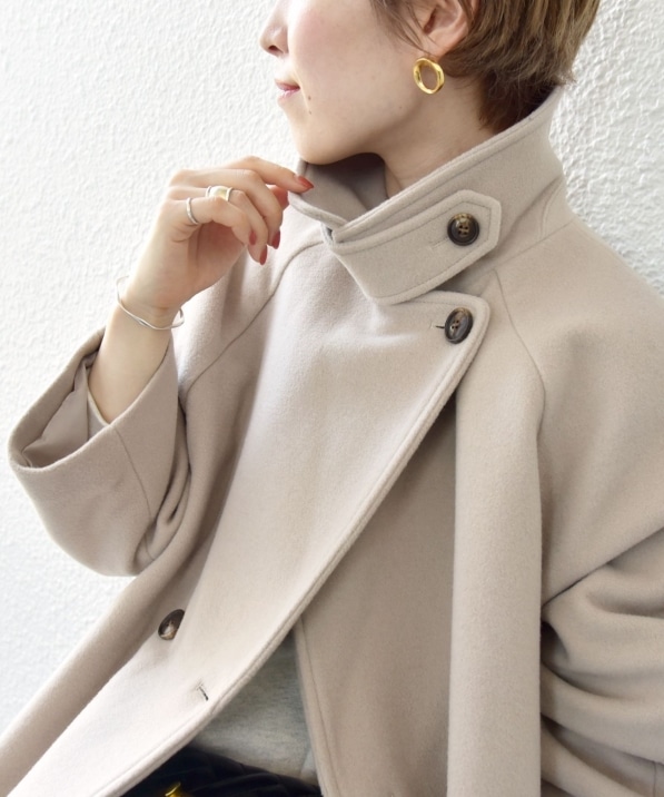 新品・未使用品】SHIPS any: リバー フーデット ミディ コート2