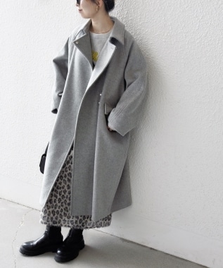 ✨タグつき✨未着用✨SHIPS any: ウール ラペル コート レディースのおすすめアウター【サイズ別着用】 | SHIPS