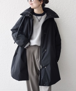 SHIPS any: 〈撥水加工〉中綿 クルーネック キルティング ロング