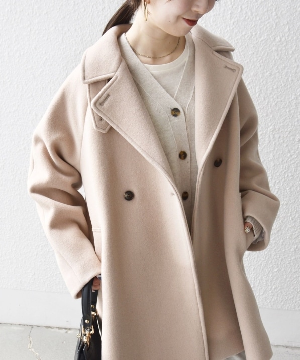 �yWEB����zSHIPS any: PURE WOOL �X�^���h & �e�[���[�h �n�[�t �R�[�g