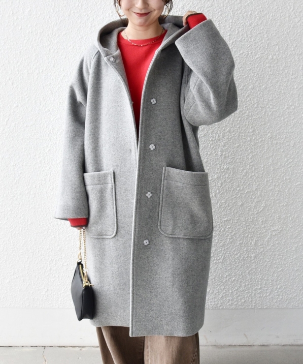 予約》PURE WOOL ロング フーディー コート｜ SHIPS 公式サイト