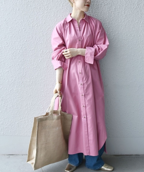 Ships Any ウォッシャブル ギャザー ロング シャツワンピース ワンピース Ships 公式サイト 株式会社シップス