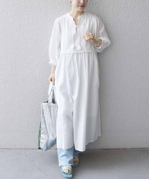 Ships Any ウォッシャブル ピンタック カフタン ワンピース ワンピース Ships 公式サイト 株式会社シップス