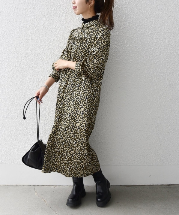 Ships Any ウォッシャブル プチ リーフ フラワープリント 2way ワンピース ワンピース Ships 公式サイト 株式会社シップス