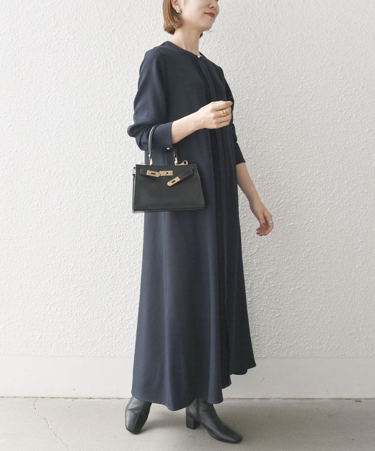 追加予約》SHIPS any:〈洗濯機可能〉シャーク ピンタック Aライン  