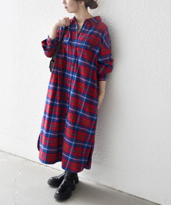 SHIPS　ワンピース 一部追加予約》【WEB限定】SHIPS any:〈洗濯機可能〉ダブル