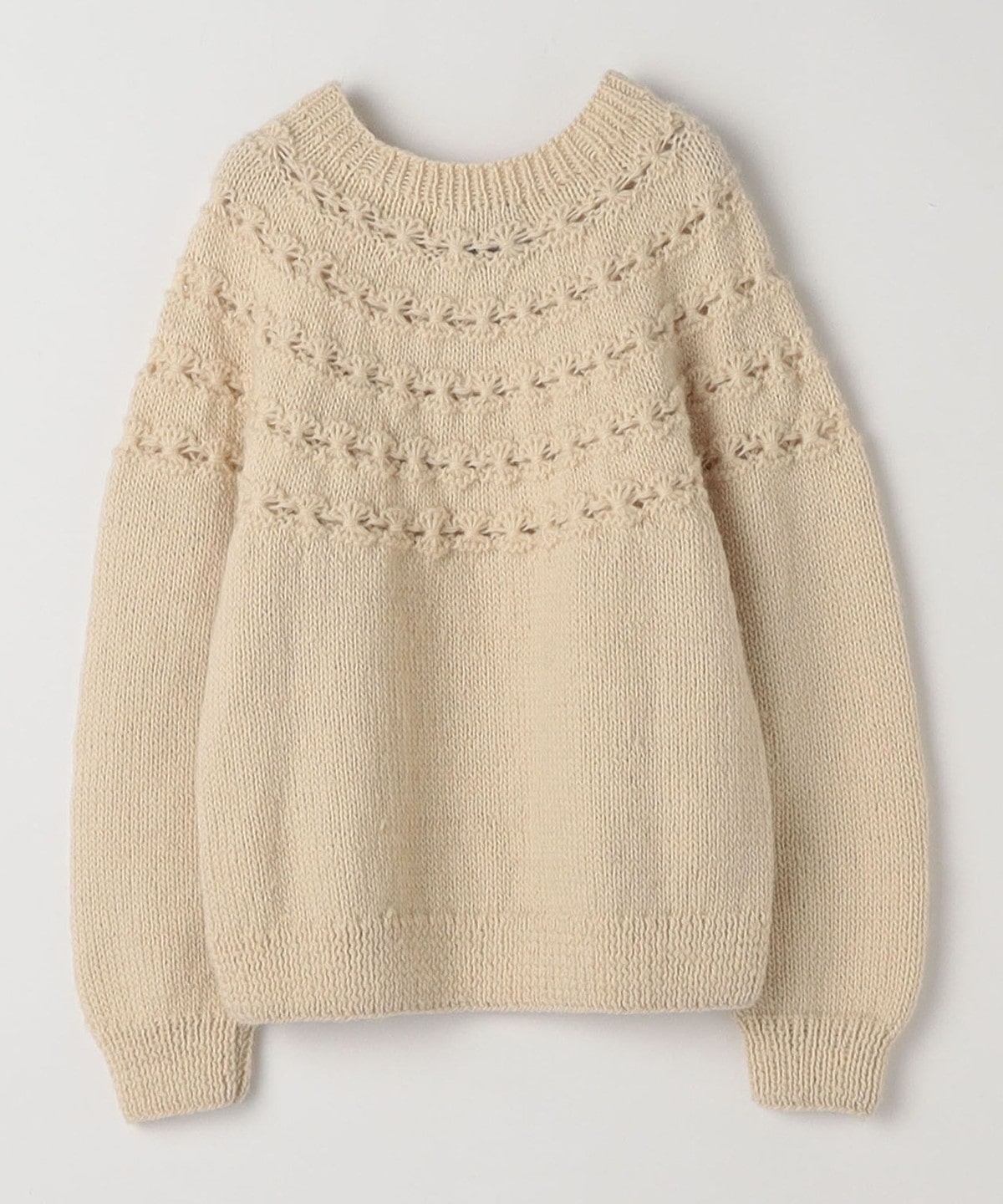 SHIPS any別注】NEPAL HAND KNIT: フラワー ライン ニット: トップス ...