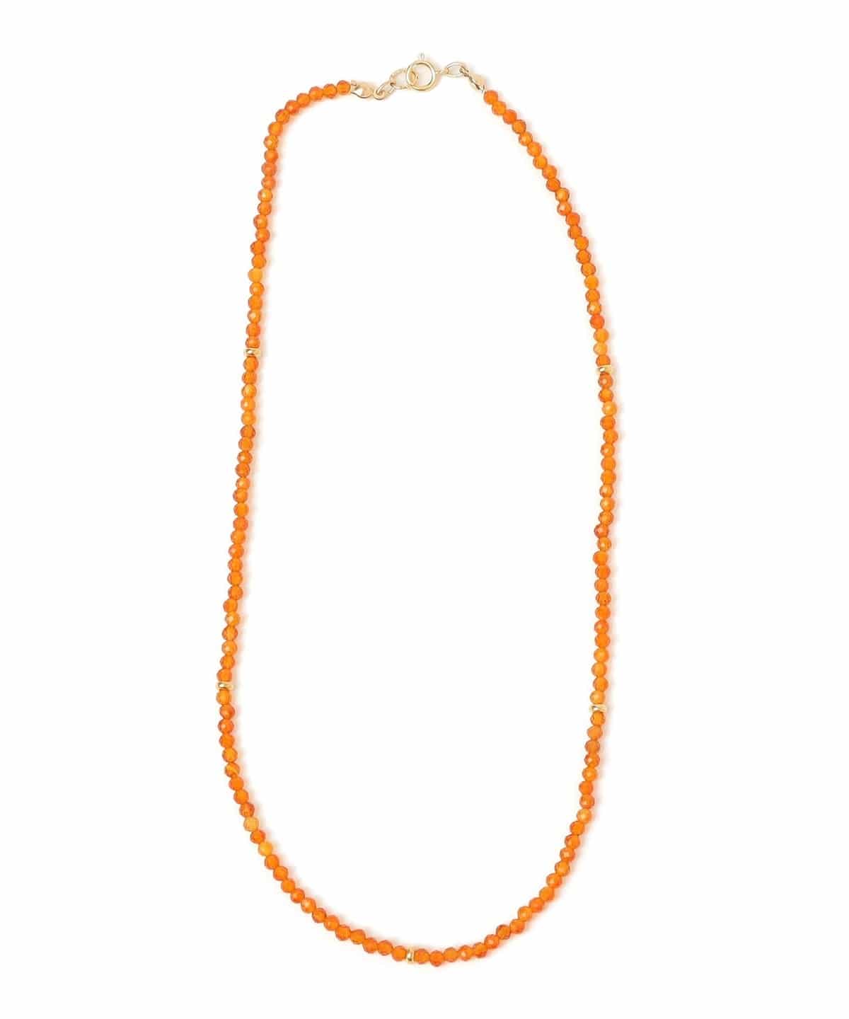 CONSOLER: オレンジ ショート ネックレス オレンジ
