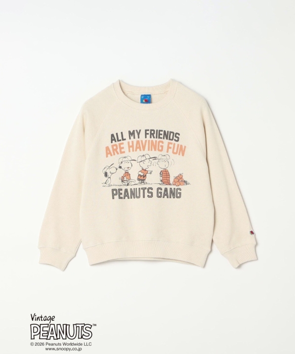 FRUIT OF THE LOOM: PEANUTS �R���{ �v�����g �X�E�F�b�g<KIDS>