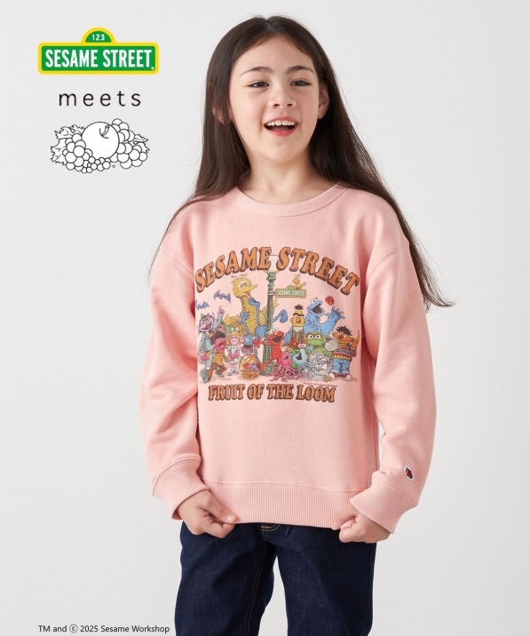 SESAME STREET meets FRUIT OF THE LOOM: プリント スウェット<KIDS