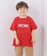 【SHIPS any別注】The BOOK STORE: ロゴプリント ショートスリーブ Tシャツ＜KIDS＞ レッド