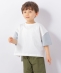 SHIPS any: オーバーサイズ バイカラー 半袖 Tシャツ <KIDS>