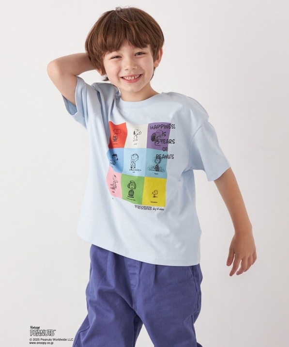 SHIPS any: SNOOPY �R���{ �u���b�N �O���t�B�b�N �J���[ �v�����g T�V���c��