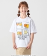 LITTLE TWIN STARS × SHIPS any: ���g���c�C���X�^�[�Y �v�����g TEE <KIDS> �z���C�g