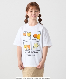 LITTLE TWIN STARS × SHIPS any: ���g���c�C���X�^�[�Y �v�����g TEE <KIDS>