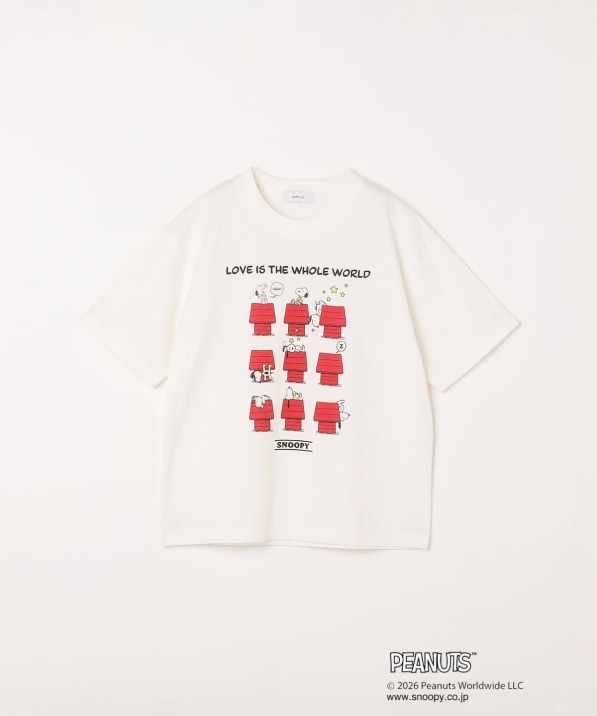 SHIPS any: SNOOPY コラボ グラフィック プリント Tシャツ<KIDS