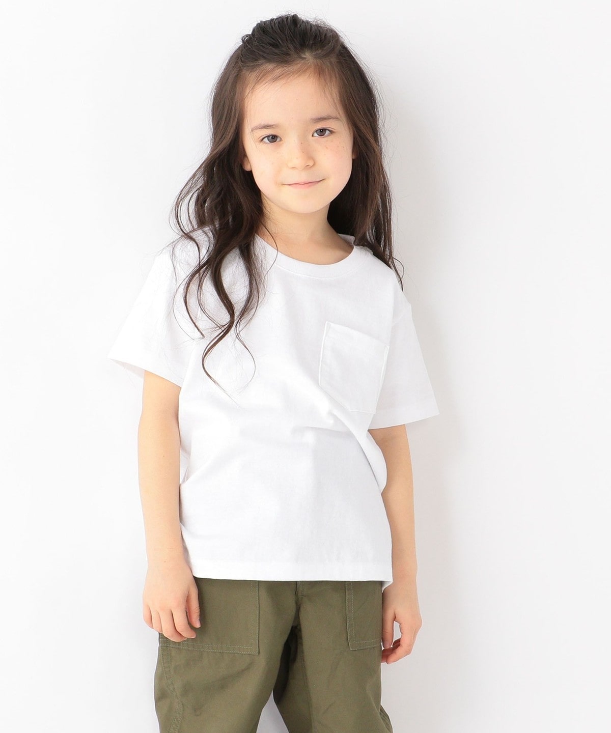 SHIPS any: STANDARD 日本製 クルーネック Tシャツ 2021SS<KIDS> オフホワイト