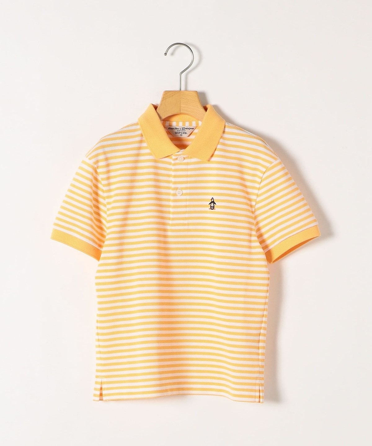 【SHIPS any別注】Munsingwear: ポロシャツ ボーダー 半袖 22SS <KIDS>◇ オレンジ