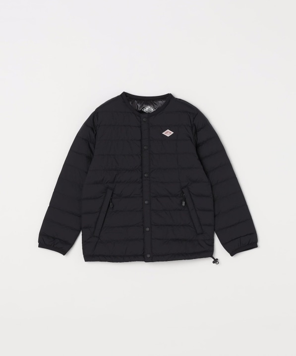DANTON インナーダウンジャケット ブラック 38 ◇【収納袋付き】DANTON(ダントン) INNNER DOWN CREWNECK JACKET