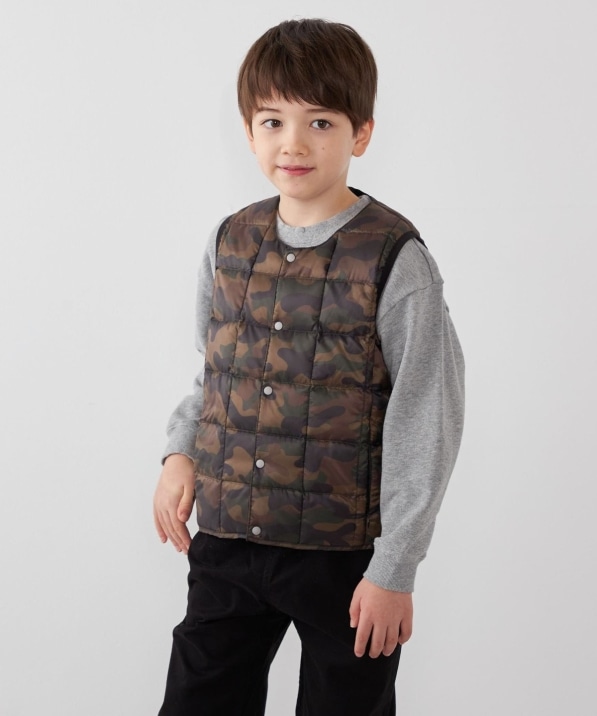 TAION:〈手洗い可能〉クルーネック インナー ダウン ベスト <KIDS