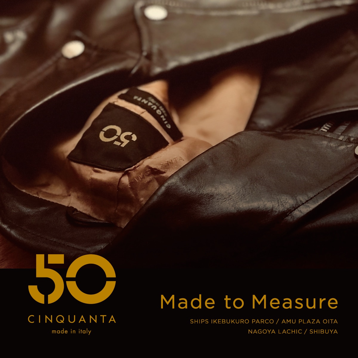 ���i�����U�[�E�F�A�u�����h��CINQUANTA���I�[�_�[�C�x���g�uMade to Measure�v���J�Á�