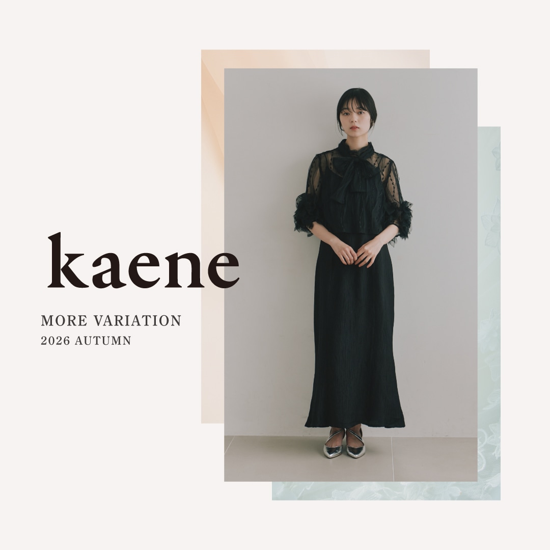 ��؂Ȏ����؂Ȑl�Ɖ߂������ʂȃh���X�qkaene�rMORE VARIATION���J��