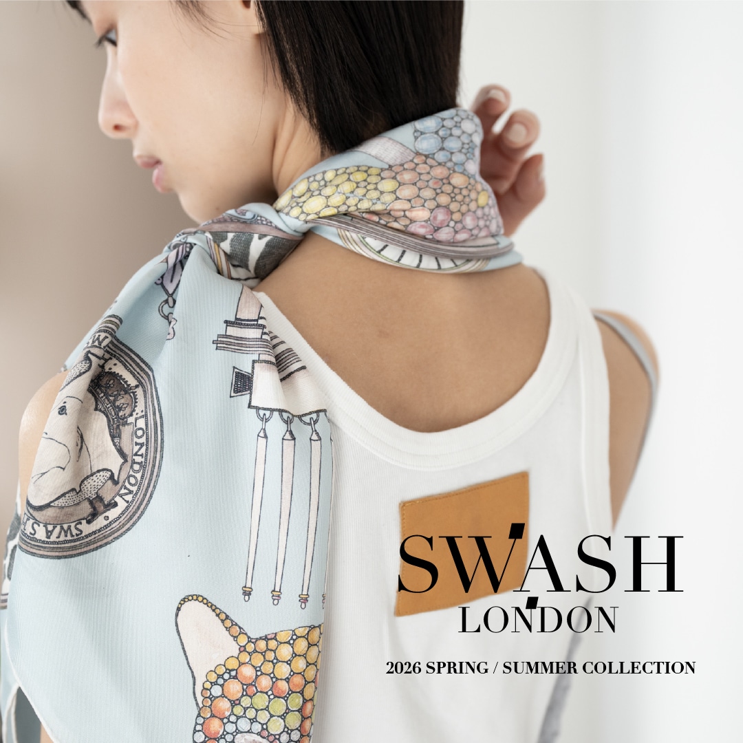 ユーモアと詩心あふれる幻想的なスカーフを提案する「SWASH LONDON」の2026